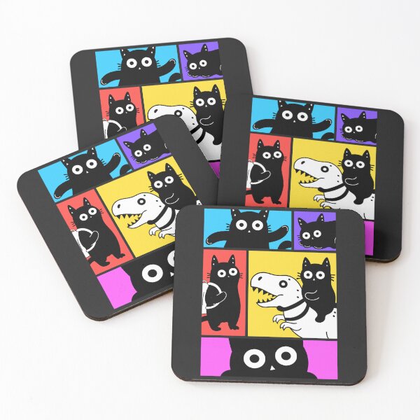 Item preview, Adprable World of Black Kittens designed and sold by DibujandoPorfa.