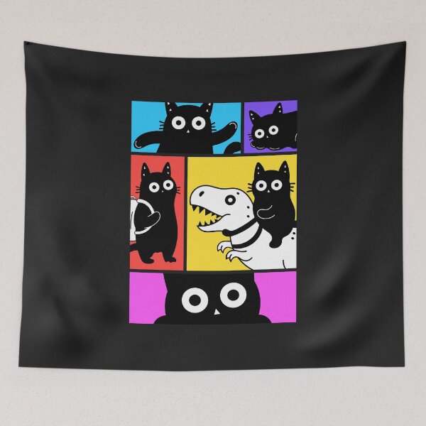Item preview, Adprable World of Black Kittens designed and sold by DibujandoPorfa.