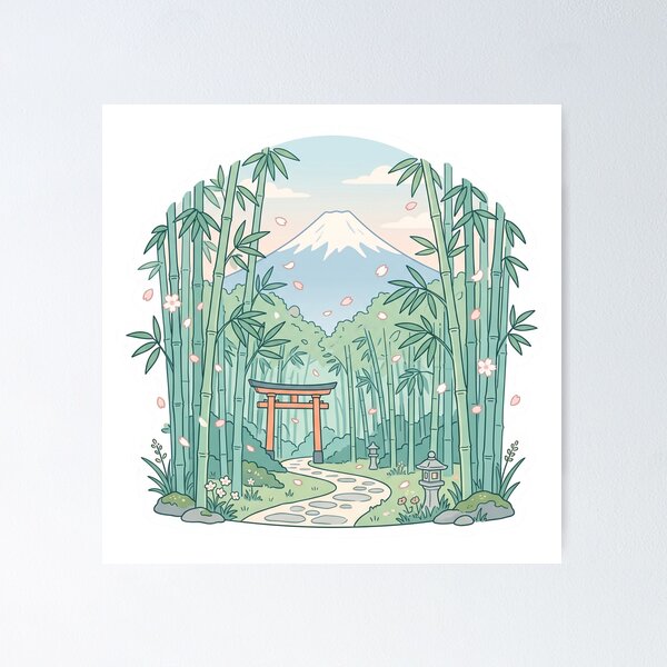 Item preview, A view in Japan designed and sold by SoraPetals.