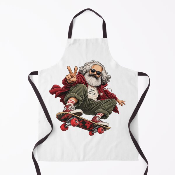 Item preview, Retro Hippie Grandpa Skateboarder designed and sold by RetroPop23.