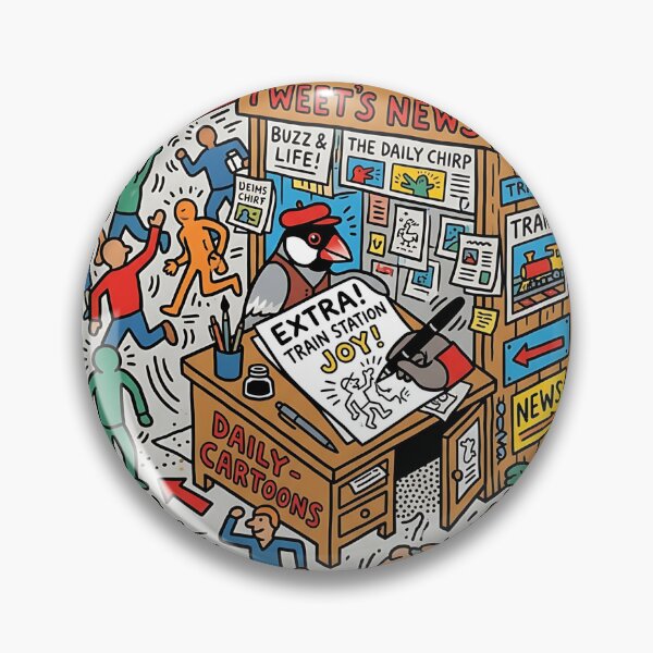 Item preview, Java Sparrow News Cartoonist designed and sold by PictoVibe.