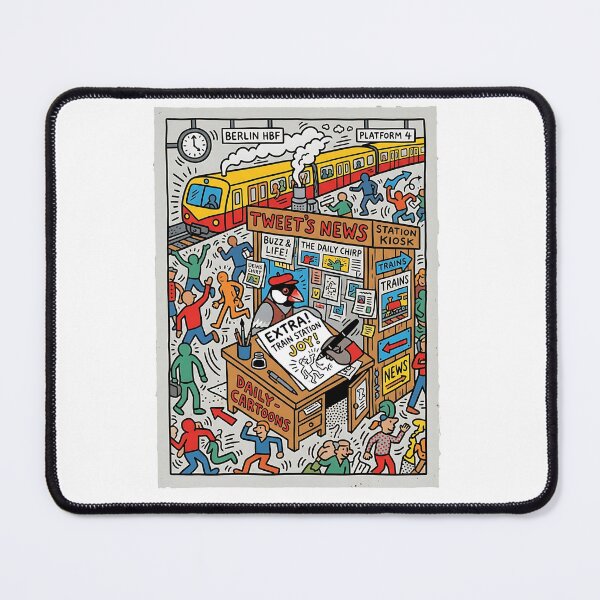 Item preview, Java Sparrow News Cartoonist designed and sold by PictoVibe.