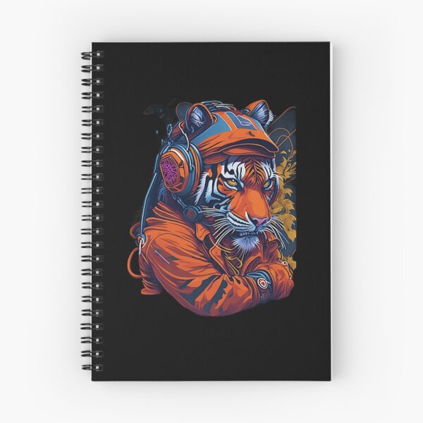 Item preview, Cyberpunk Tiger DJ Headphones Streetwear designed and sold by NainaMore.