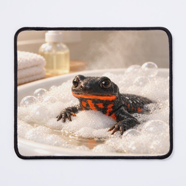 Item preview, Fire-Bellied Newt Bubble Bath designed and sold by Sillytoe.