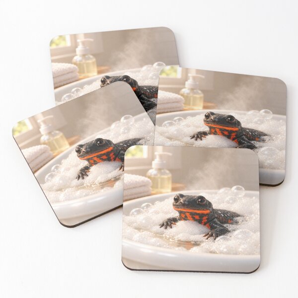 Item preview, Fire-Bellied Newt Bubble Bath designed and sold by Sillytoe.