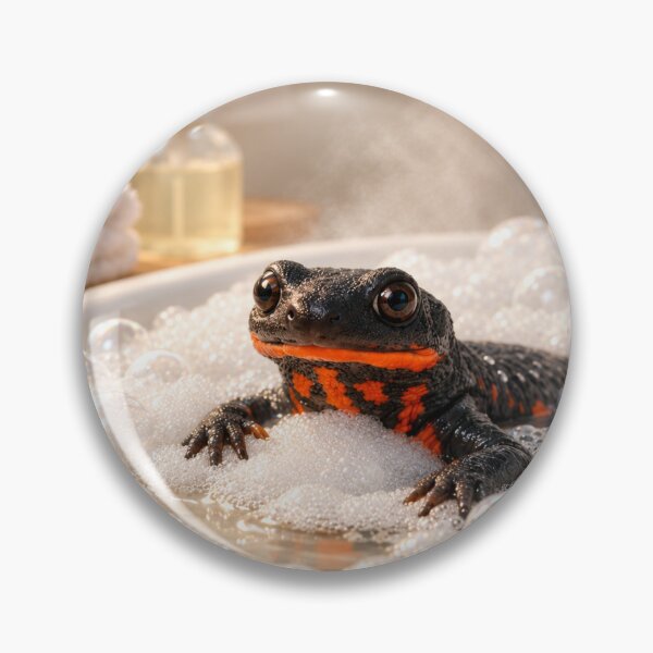 Item preview, Fire-Bellied Newt Bubble Bath designed and sold by Sillytoe.