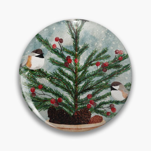 Item preview, Holiday Boreal Chickadees designed and sold by Peleegirl.