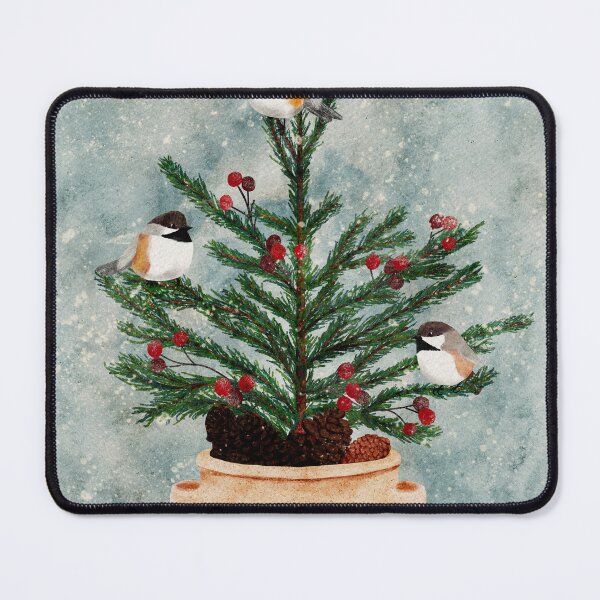 Item preview, Holiday Boreal Chickadees designed and sold by Peleegirl.