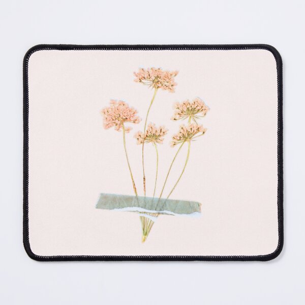 Item preview, Vintage Pressed Pink Flowers: Cottagecore Taped Botanical Scrapbook Art designed and sold by Kat Designs Store.