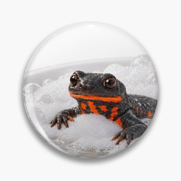 Item preview, Fire-Bellied Newt Bathtub designed and sold by Sillytoe.