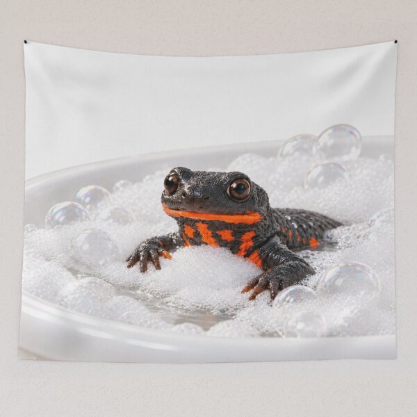 Item preview, Fire-Bellied Newt Bathtub designed and sold by Sillytoe.