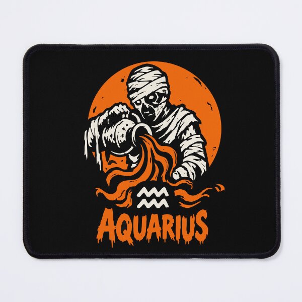 Item preview, Zodiac Sign Aquarius Horror Halloween Vibes designed and sold by mazyoy.