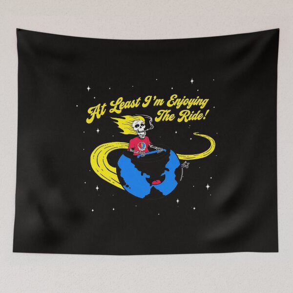 Item preview, Skeleton Enjoying The Ride Earth Quote  designed and sold by qullustionay.