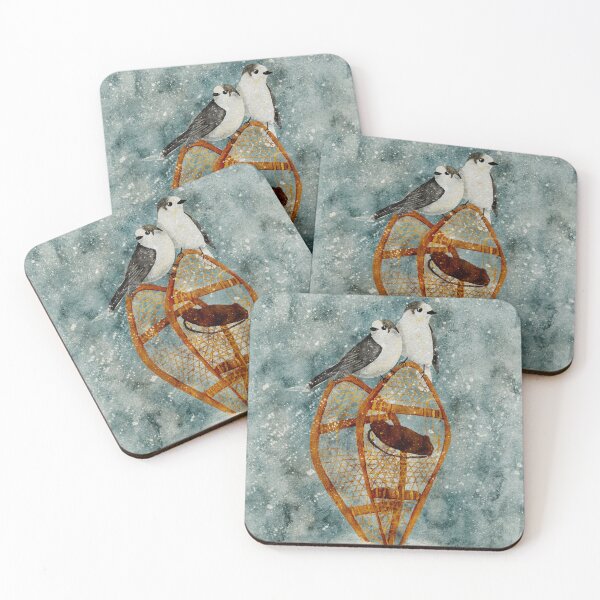 Item preview, Canada Jay with Snowshoes designed and sold by Peleegirl.