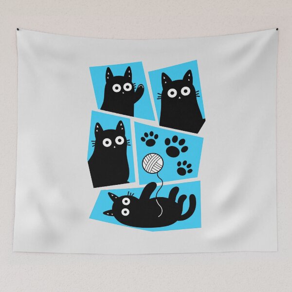 Item preview, Midnight Paw Parade designed and sold by DibujandoPorfa.