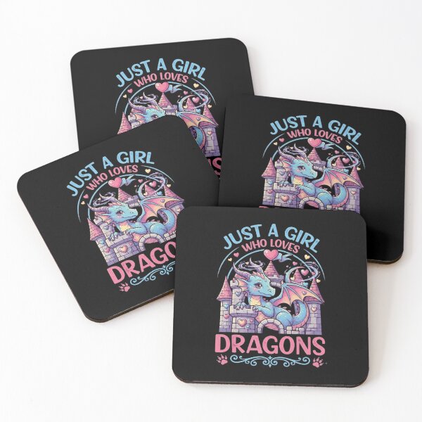 Item preview, Just A Girl Who Loves Dragons Cute Castle Fantasy Graphic designed and sold by Ostericaimusa.