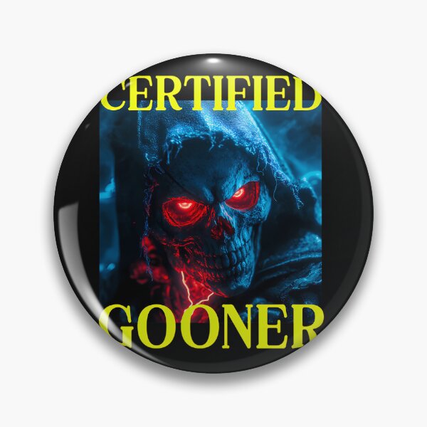 Item preview, Certified Gooner Hard Skeleton Oddly Specific Meme designed and sold by Thachakrit.