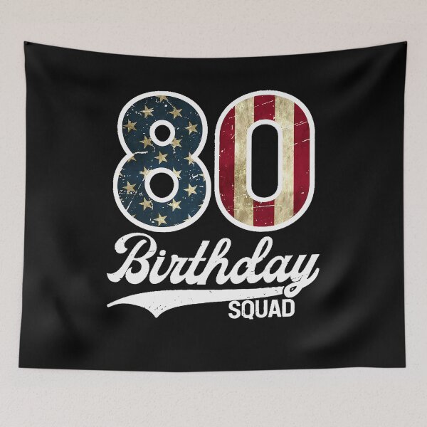Item preview, Vintage 80 Birthday Squad Patriotic Stars designed and sold by weitzmanronald.