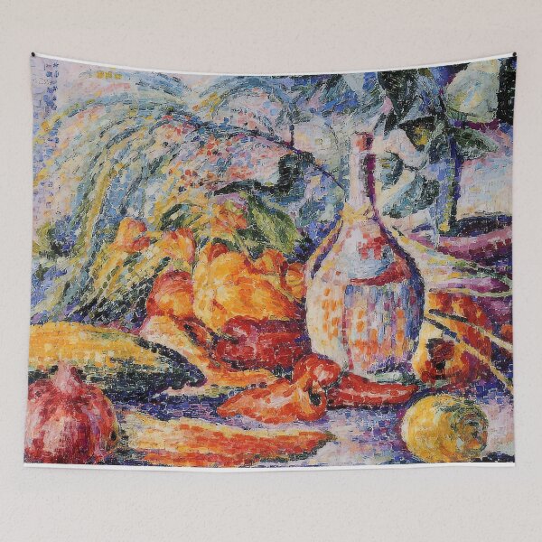 Item preview, Still life with bottle of wine designed and sold by NeonCanvasDream.