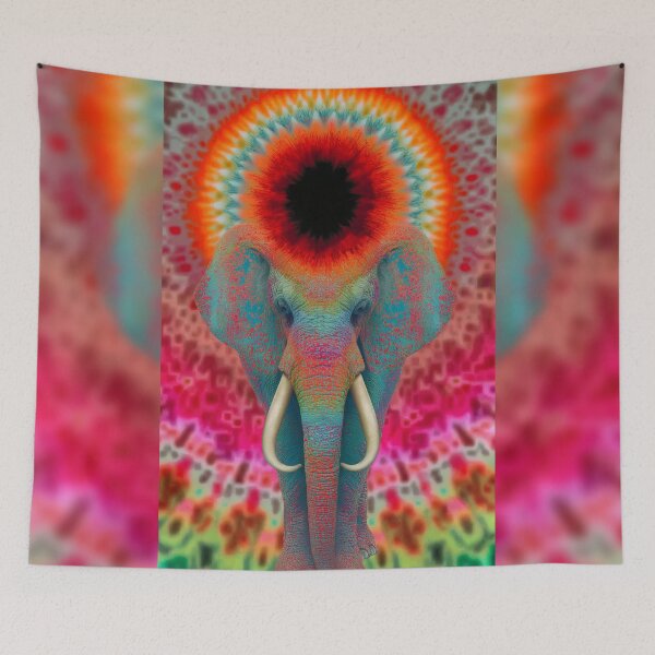 Item preview, The Elephant's Rainbow Mandala designed and sold by MongLongStudio.