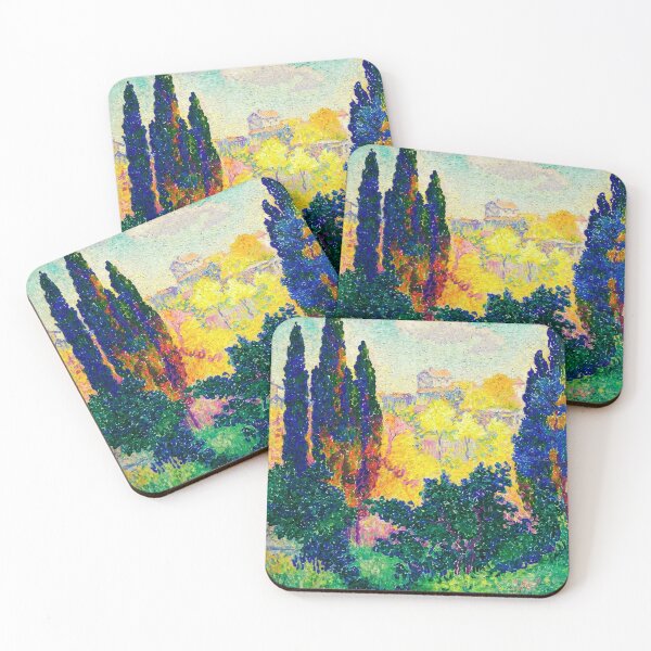 Item preview, The cypresses at cagnes designed and sold by NeonCanvasDream.