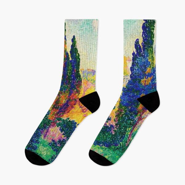 Item preview, The cypresses at cagnes designed and sold by NeonCanvasDream.