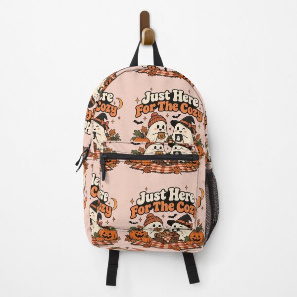 Item preview, Just Here For The Cozy – Cute Retro Ghost Picnic Halloween Pumpkin Autumn Design designed and sold by Sanika arts .