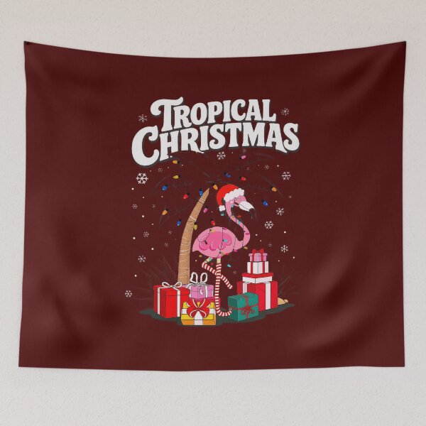 Item preview,  Tropical Flamingo Christmas  designed and sold by lancelotgrif.