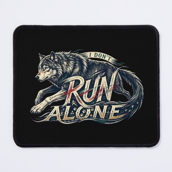 Item preview, I Don’t Run Alone Wolf Design, Wolf Pack Artwork, Wolves Graphic, Wolf Lover Gift, Wolf Pack Shirt, Wildlife Art, Wilderness Design, Wild Wolf Artwork, Nature Lover Gift designed and sold by Typologystudios.