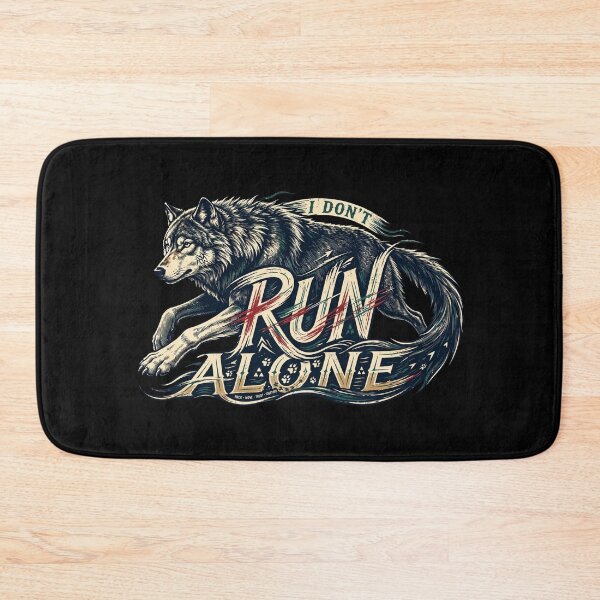 Item preview, I Don’t Run Alone Wolf Design, Wolf Pack Artwork, Wolves Graphic, Wolf Lover Gift, Wolf Pack Shirt, Wildlife Art, Wilderness Design, Wild Wolf Artwork, Nature Lover Gift designed and sold by Typologystudios.