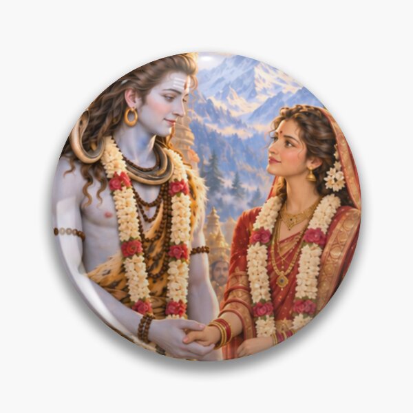 Item preview, Shiva Parvati Wedding | Divine Marriage Art designed and sold by Homyar.