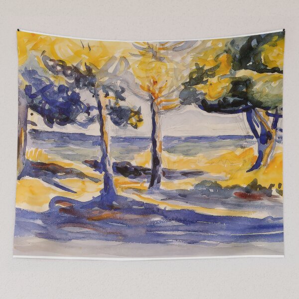 Item preview, Trees by the sea designed and sold by NeonCanvasDream.