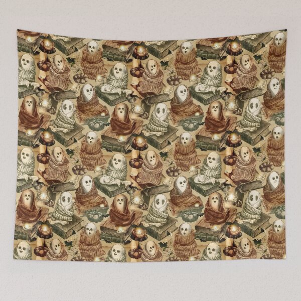 Item preview, Vintage Cozy Ghosts and Books designed and sold by AlyssasCreativeBoutique.