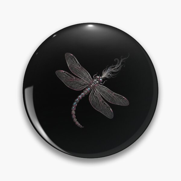 Item preview, Realistic Dark Dragonfly Detailed Wing Insect Nature Graphic designed and sold by Ostericaimusa.