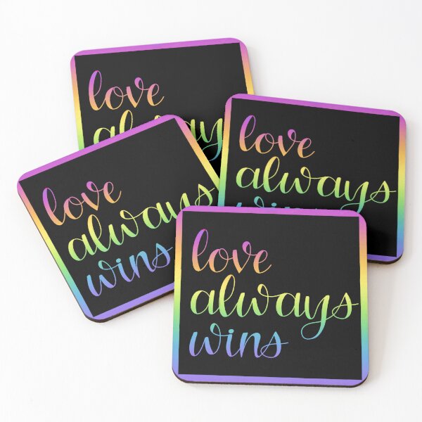 Item preview, Love Always Wins designed and sold by Peace, Love & Pugs.