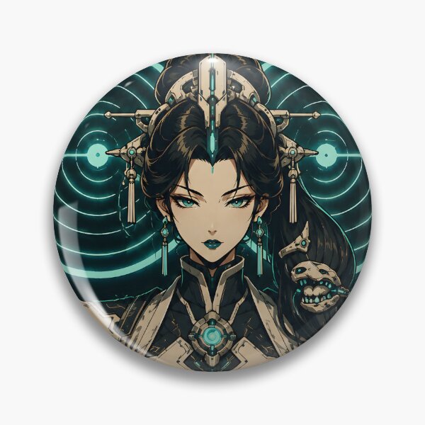 Item preview, Empress Futakuchi-onna of the Double Sign – Mecha Yokai Anime designed and sold by Apocalyptic Art Studio.
