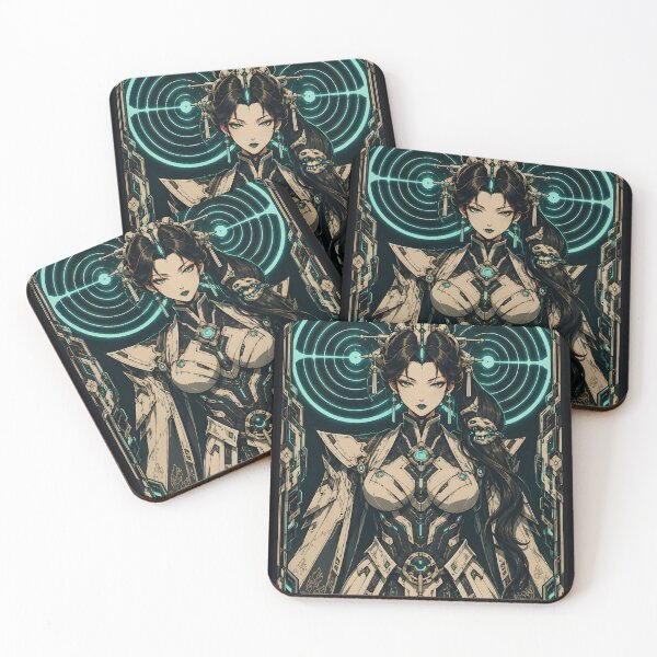 Item preview, Empress Futakuchi-onna of the Double Sign – Mecha Yokai Anime designed and sold by Apocalyptic Art Studio.