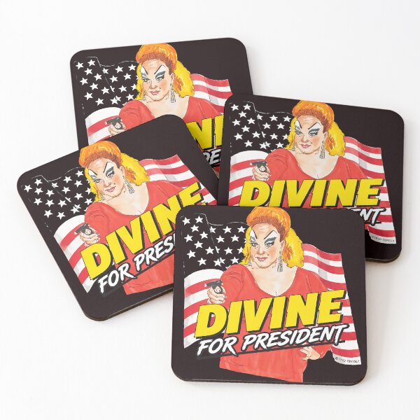 Item preview, Divine For President Retro Flag  designed and sold by hamid-lew-haven.