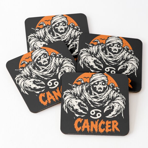 Item preview, Zodiac Sign Cancer Horror Halloween Vibes designed and sold by mazyoy.