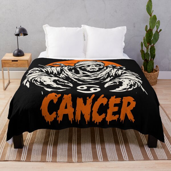 Item preview, Zodiac Sign Cancer Horror Halloween Vibes designed and sold by mazyoy.