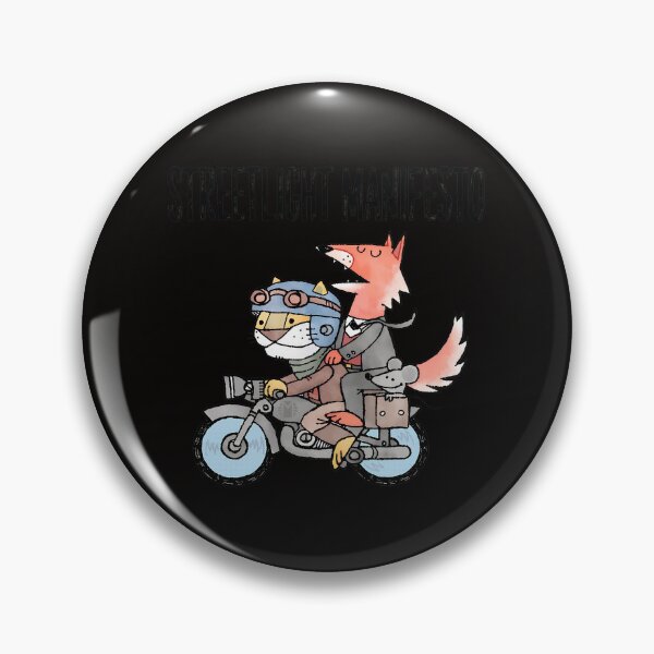 Item preview, Streetlight Manifesto Cat Fox Motorcycle Art designed and sold by farris-emel-art.