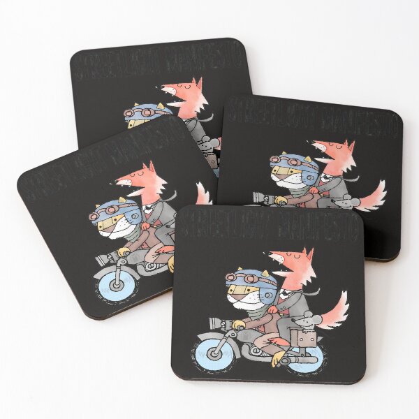 Item preview, Streetlight Manifesto Cat Fox Motorcycle Art designed and sold by farris-emel-art.