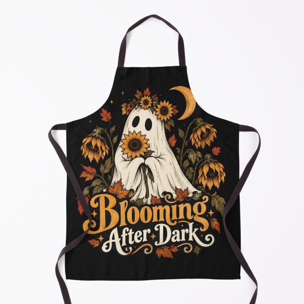 Item preview, Blooming After Dark Vintage Ghost Sunflower Halloween designed and sold by Sanika arts .