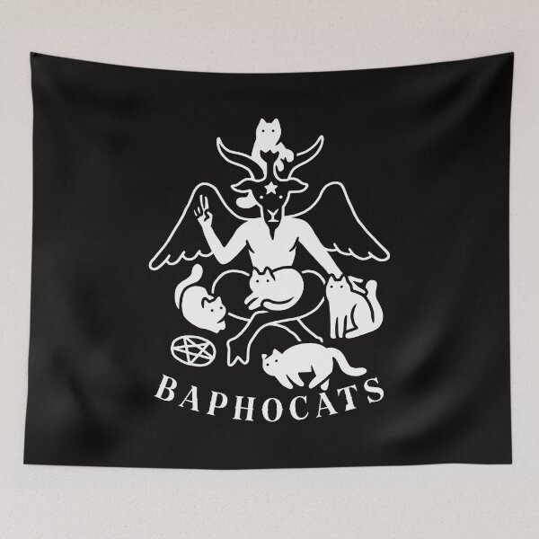 Item preview, Baphocats Design: Baphomet with Cats designed and sold by farris-emel-art.