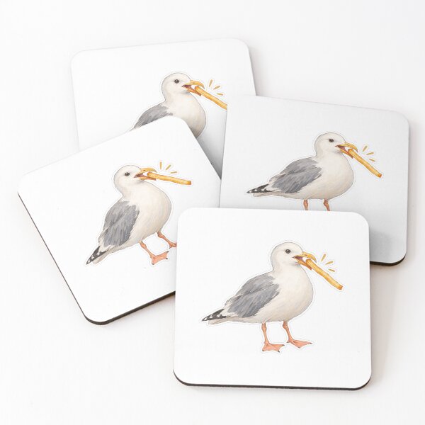 Item preview, Seagull eating french fry  designed and sold by Jadedoodle.