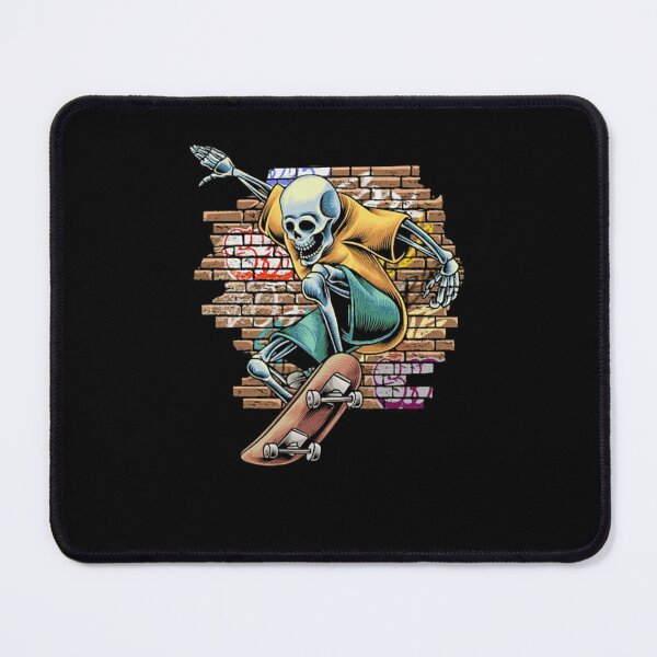 Item preview, Skater Skeleton Brick Wall Graffiti Art designed and sold by PerryPerales.
