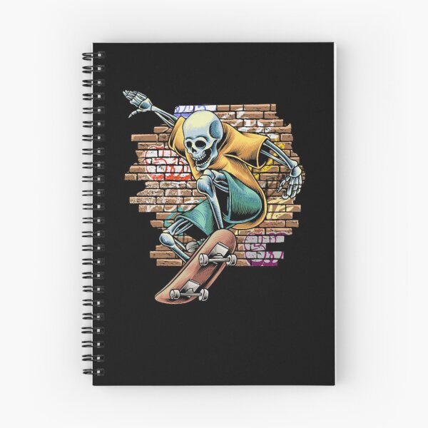 Item preview, Skater Skeleton Brick Wall Graffiti Art designed and sold by PerryPerales.