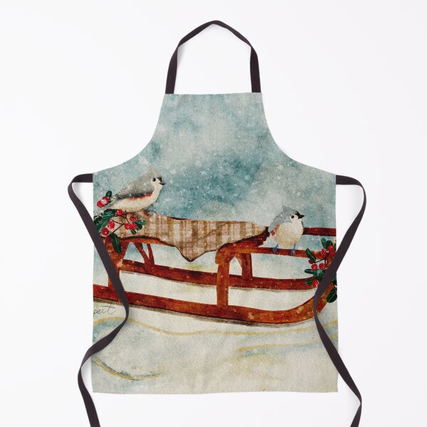 Item preview, Tufted Titmice on sled designed and sold by Peleegirl.