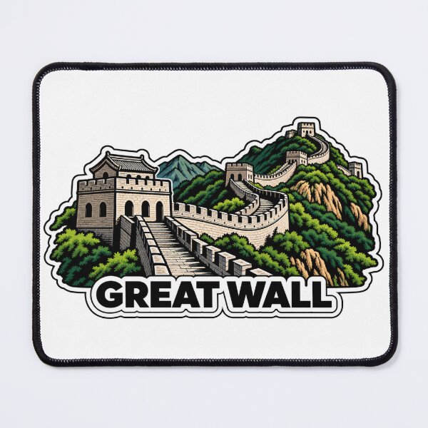 Item preview, Great Wall of China Landmark Silhouette Souvenir Design designed and sold by Kenzie & Co.