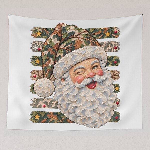 Item preview, Camo Santa PNG, Camo Christmas PNG, Retro Christmas Png designed and sold by OctonoteStudio.